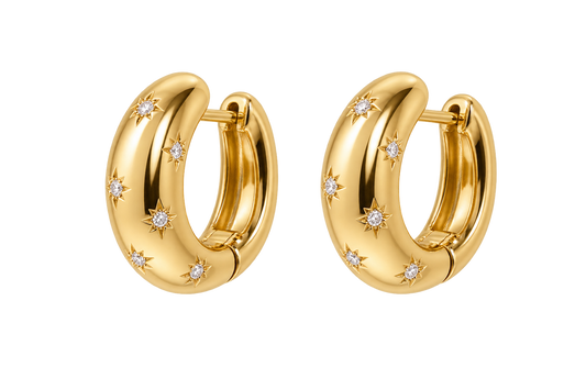 Twins star earrings