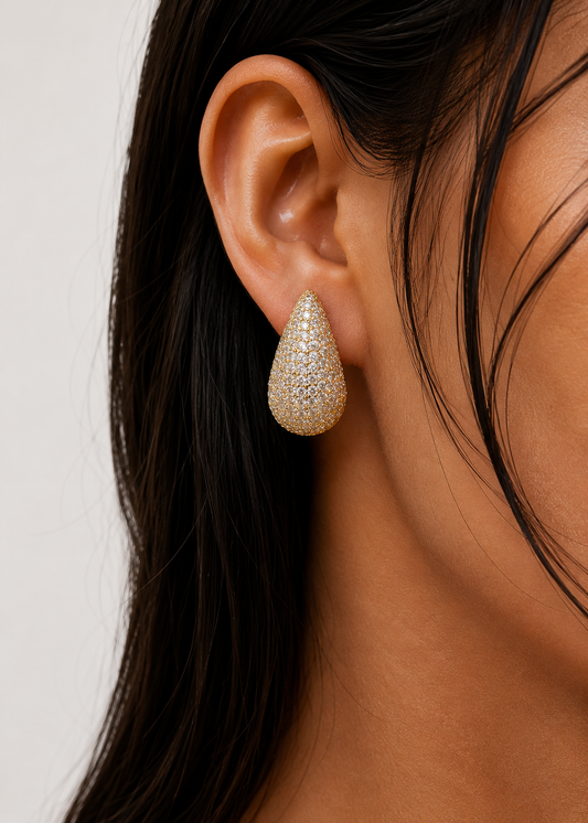 Angel tear earrings