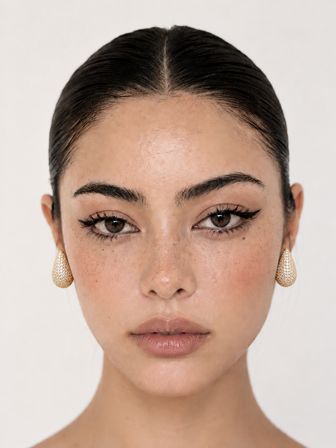Angel tear earrings